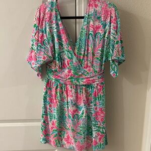 Lilly Pulitzer Parigi Romper Size Medium